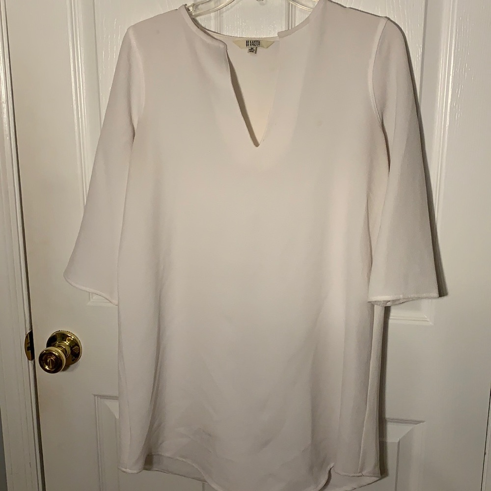 white tunic dress